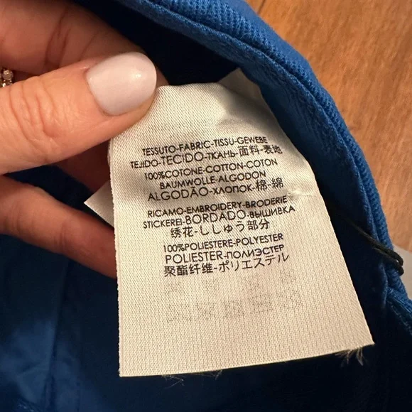 Balenciaga Blue Logo Embroidered Baseball Hat - Picture 13 of 16